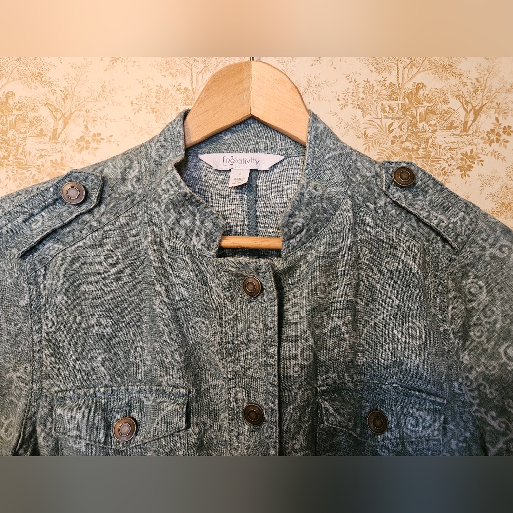 Small Linen Boho Jacket Relativity - image 2